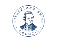 Blue circular emblem with the text "University of the Cordilleras" surrounding an illustrated profile of a person in the center.